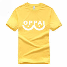 Load image into Gallery viewer, Hero Saitama One Punch Man Oppai Funny T-shirt Summer Euro Size 100% Cotton Short Sleeve O-Neck Men And Women T Shirt GMT3000019