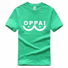 Load image into Gallery viewer, Hero Saitama One Punch Man Oppai Funny T-shirt Summer Euro Size 100% Cotton Short Sleeve O-Neck Men And Women T Shirt GMT3000019