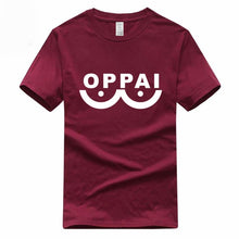 Load image into Gallery viewer, Hero Saitama One Punch Man Oppai Funny T-shirt Summer Euro Size 100% Cotton Short Sleeve O-Neck Men And Women T Shirt GMT3000019
