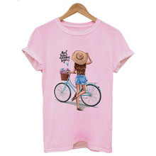 Load image into Gallery viewer, CZCCWD Summer Tops For Women 2019 Harajuku Aesthetic Thin Section T Shirt Do Mose Of What Makes You Happy Tshirt Fashion T-shirt