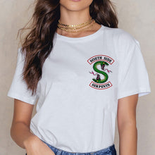 Load image into Gallery viewer, Riverdale Southside T Shirt  Women 90s South Side Serpents Vintage T-shirt Harajuku Ullzang Tshirt Snake Print Top Tees Female
