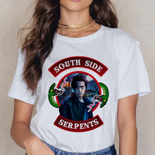 Load image into Gallery viewer, Riverdale Southside T Shirt  Women 90s South Side Serpents Vintage T-shirt Harajuku Ullzang Tshirt Snake Print Top Tees Female